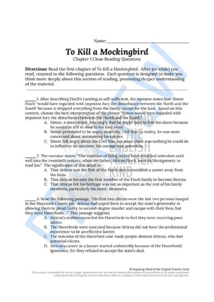 Page 174 To Kill a Mockingbird: A Detailed Analysis and Interpretation